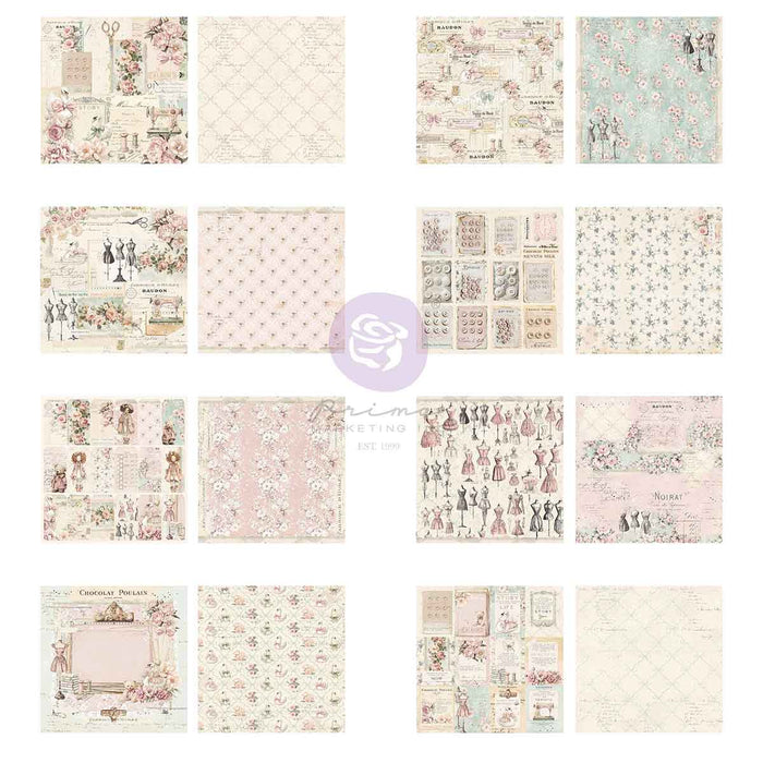 Prima Buttons & Keepsakes by Frank Garcia 12 x 12" Paper Pad