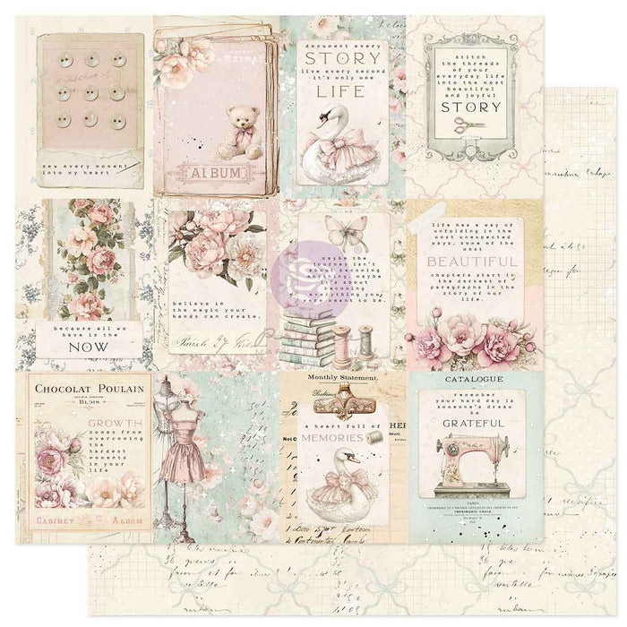 Prima Buttons & Keepsakes by Frank Garcia 12 x 12" Paper Pad