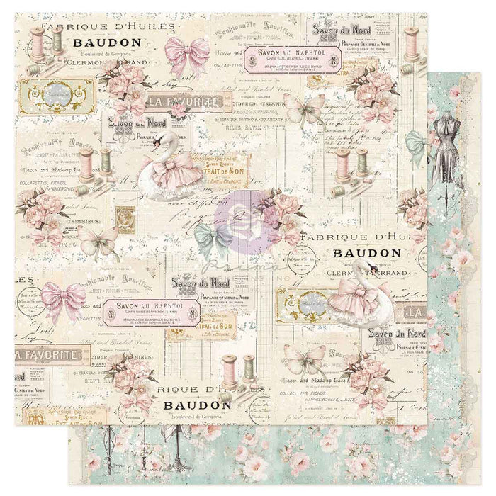 Prima Buttons & Keepsakes by Frank Garcia 12 x 12" Paper Pad