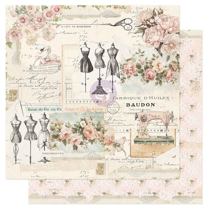 Prima Buttons & Keepsakes by Frank Garcia 12 x 12" Paper Pad