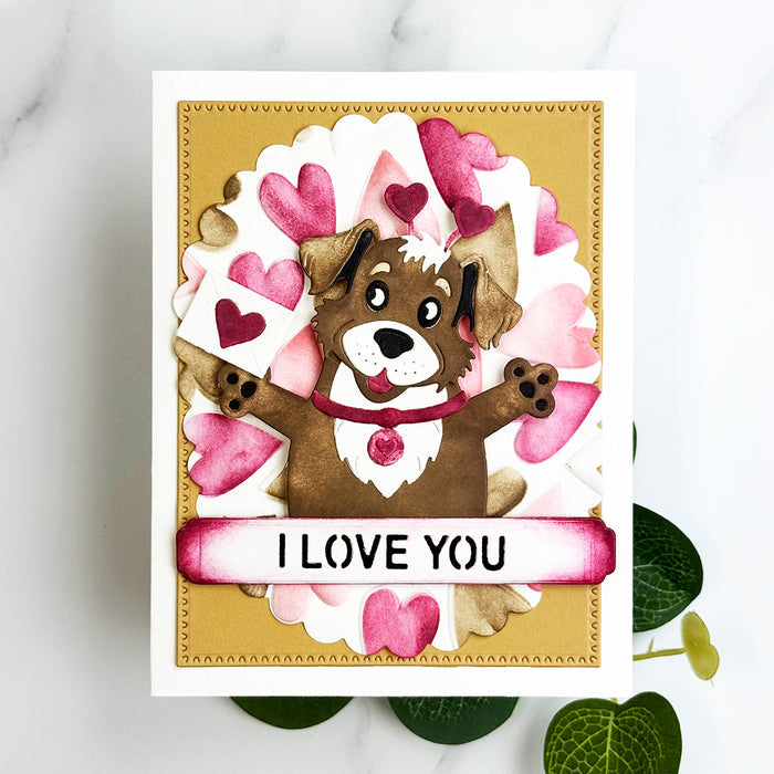 Puffy Hearts 3D Embossing Folder by Simon Hurley