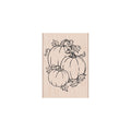 Pumpkin Bunch Woodblock Stamp