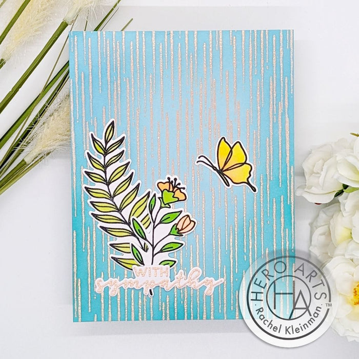 Rain Texture Bold Prints Cling Stamp
