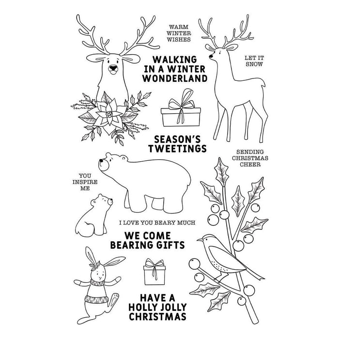 Ranger Clear Stamp Set Winter Woodland by Simon Hurley Create