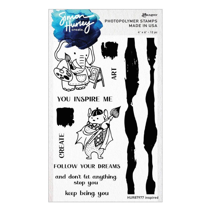 Ranger Inspired Clear Stamp Set by Simon Hurley create.