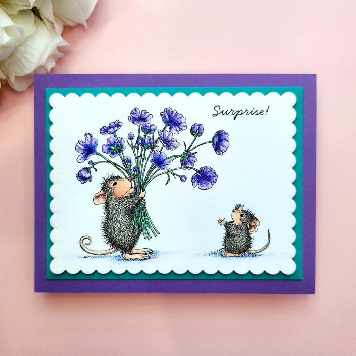 Rare Bloom Cling Rubber Stamp Set