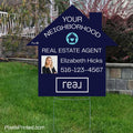 REAL broker your neighborhood agent yard sign PixelsPrinted