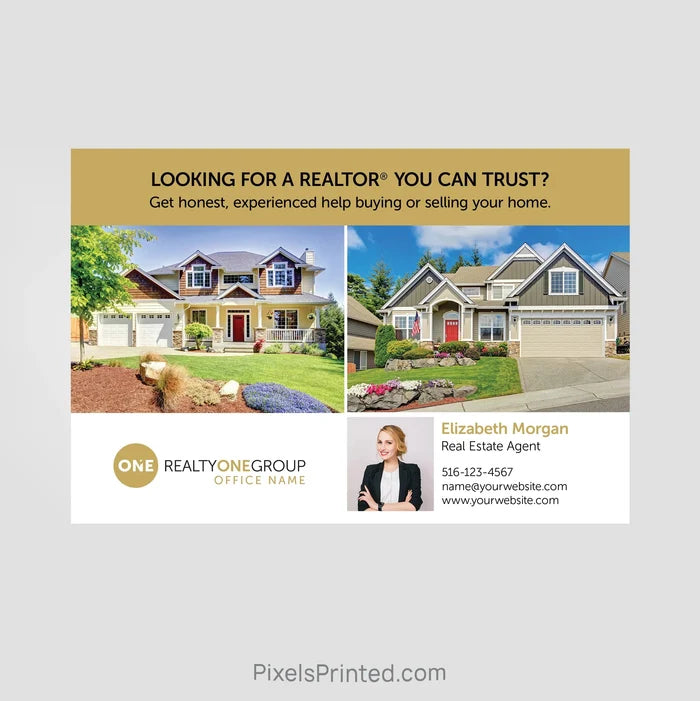 Realty One Group agent announcement postcards PixelsPrinted