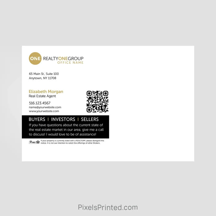 Realty One Group agent announcement postcards PixelsPrinted