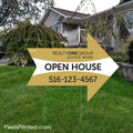 Realty ONE Group arrow shaped yard signs yard signs PixelsPrinted