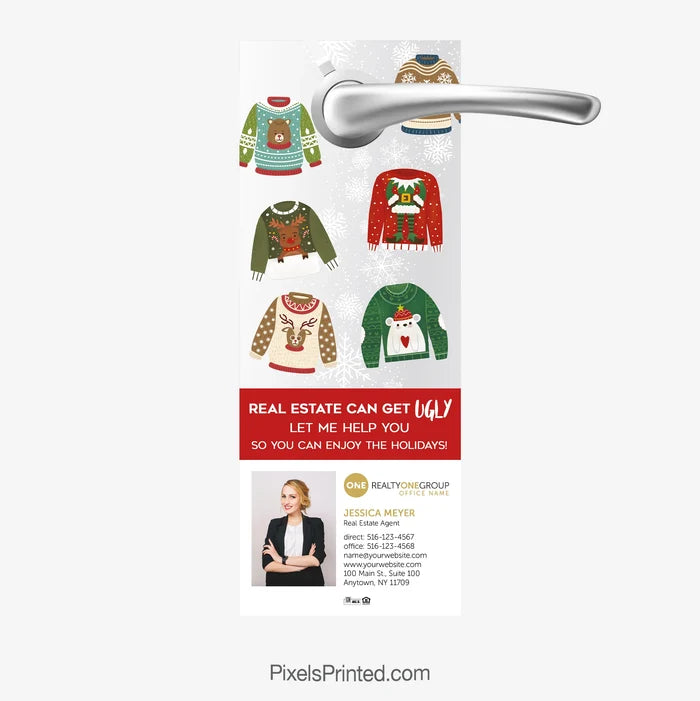 Christmas realty one door hangers