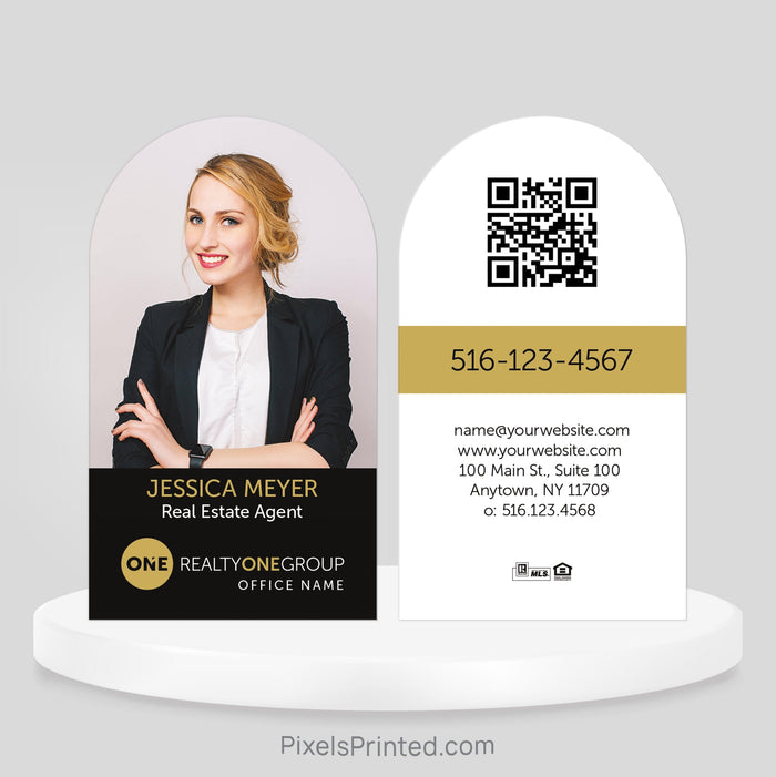 Realty ONE Group half circle business cards Business Cards PixelsPrinted