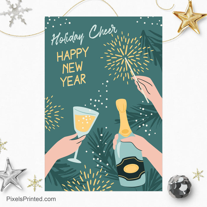 Realty One Group New Year postcards PixelsPrinted