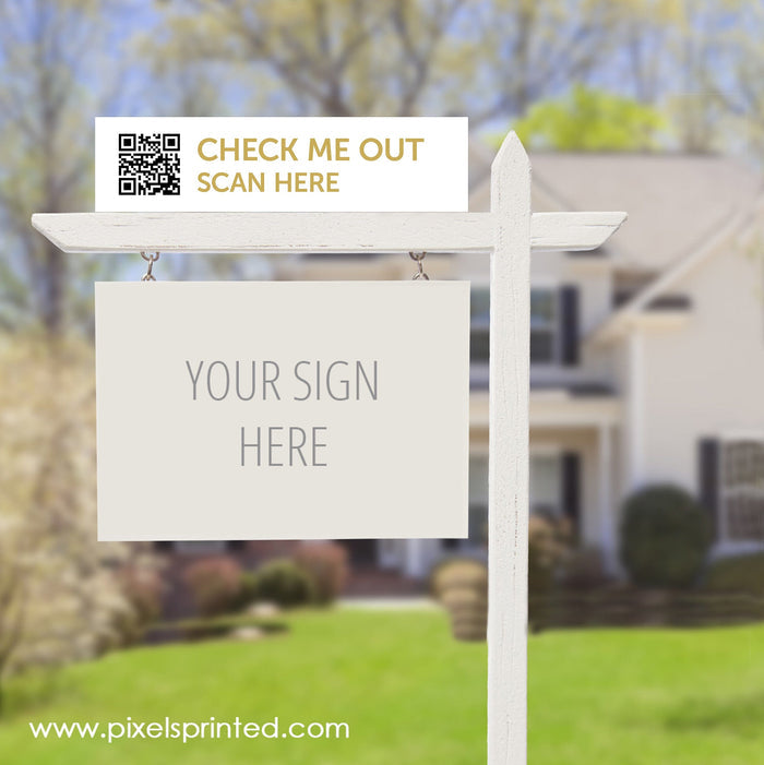 REALTY ONE GROUP QR code sign riders PixelsPrinted