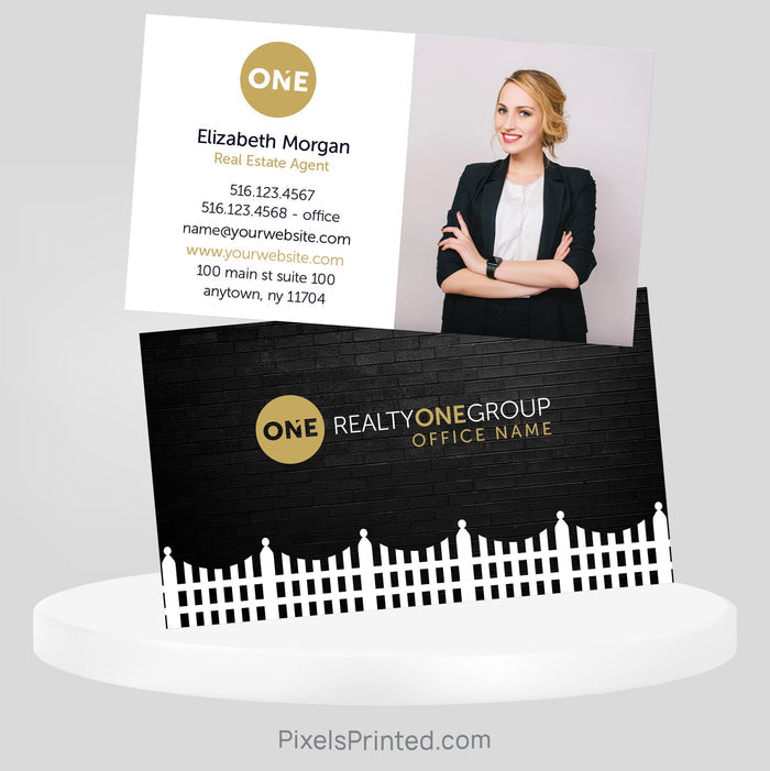 Realty ONE Group real estate business cards Business Cards PixelsPrinted