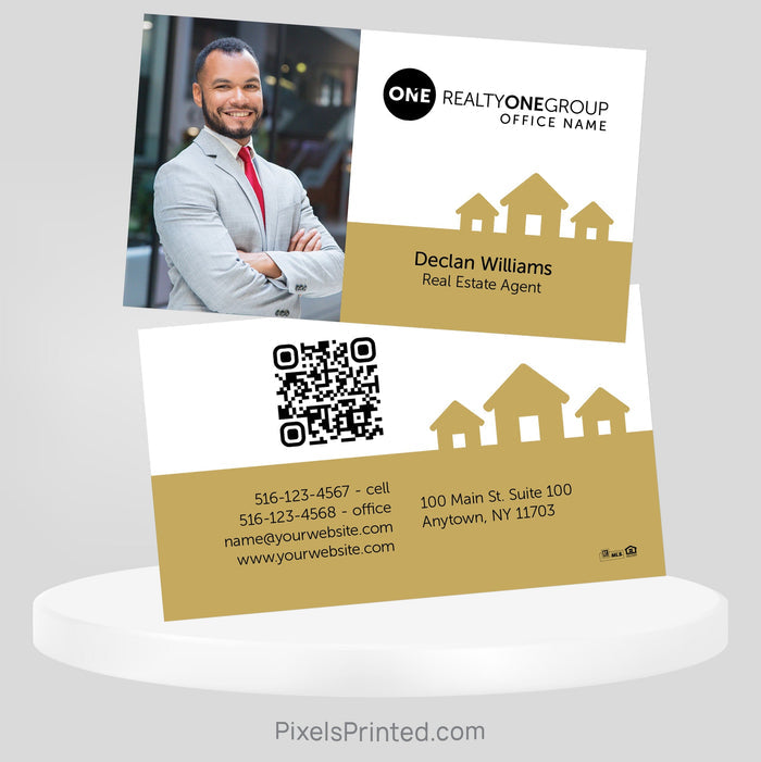 Realty ONE Group real estate business cards Business Cards PixelsPrinted