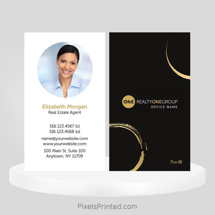 Realty ONE Group real estate business cards Business Cards PixelsPrinted
