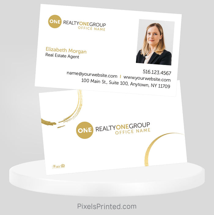 Realty ONE Group real estate business cards Business Cards PixelsPrinted