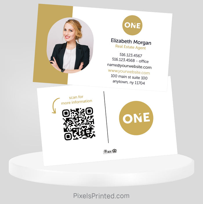 Realty ONE Group real estate business cards Business Cards PixelsPrinted