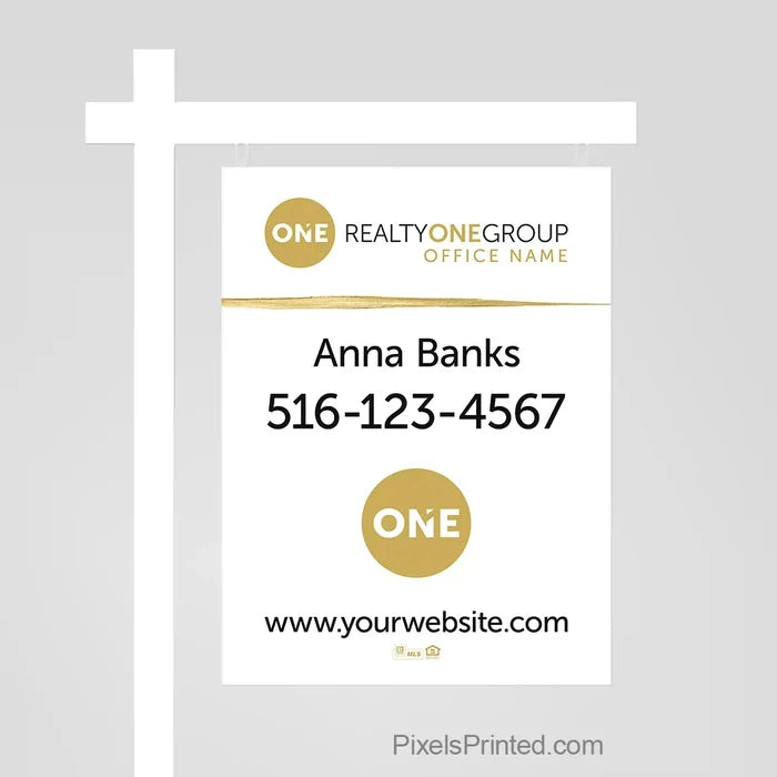 Realty ONE Group real estate sign panels sign panels PixelsPrinted