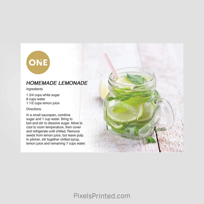 Realty One Group recipe postcards PixelsPrinted