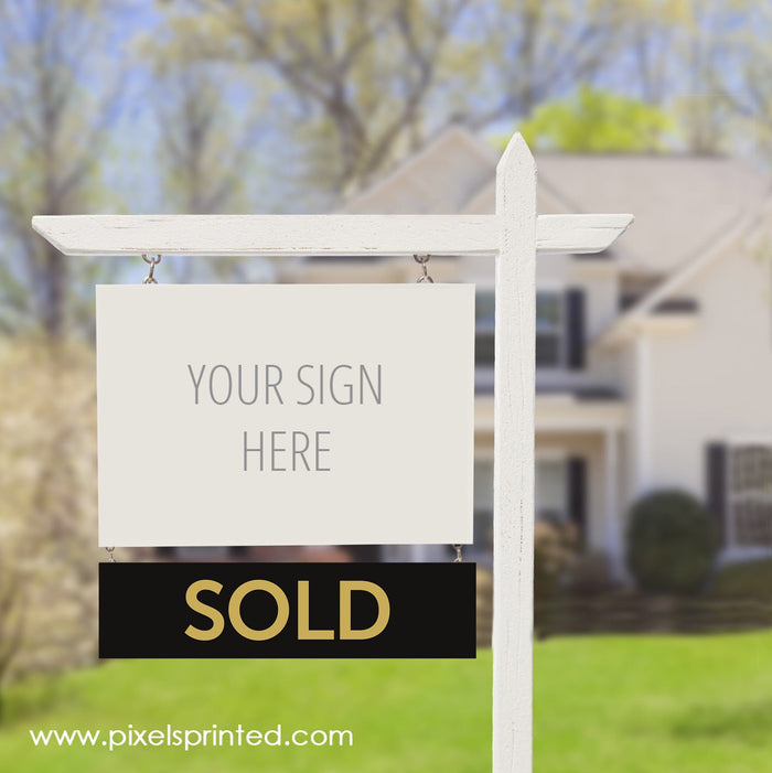 REALTY ONE GROUP sold sign riders PixelsPrinted