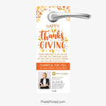 Realty ONE Group Happy Thanksgiving door hangers for real estate agents