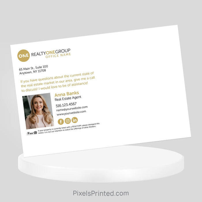 Realty One Group Thanksgiving recipe postcards PixelsPrinted