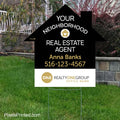 Realty ONE Group your neighborhood agent house shaped yard signs yard signs PixelsPrinted