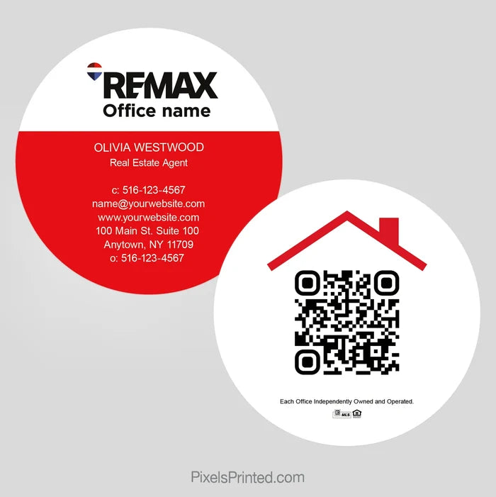 REMAX circle business cards Business Cards PixelsPrinted