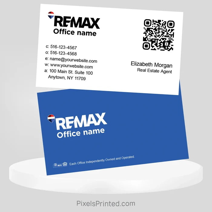 REMAX no photo business cards Business Cards PixelsPrinted
