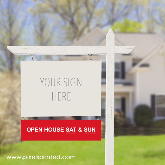 REMAX open house sign riders PixelsPrinted