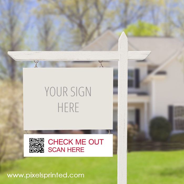 REMAX QR code sign riders PixelsPrinted