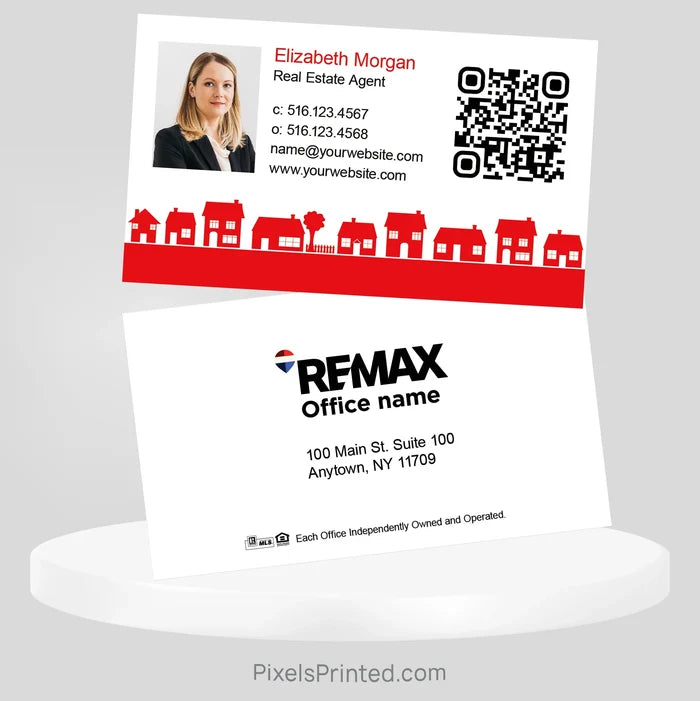 REMAX real estate business cards Business Cards PixelsPrinted