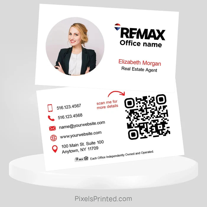 REMAX real estate business cards Business Cards PixelsPrinted