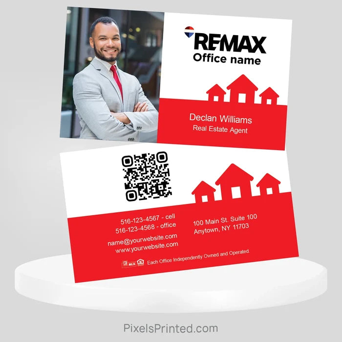 REMAX real estate business cards Business Cards PixelsPrinted
