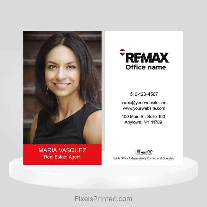 REMAX real estate business cards Business Cards PixelsPrinted