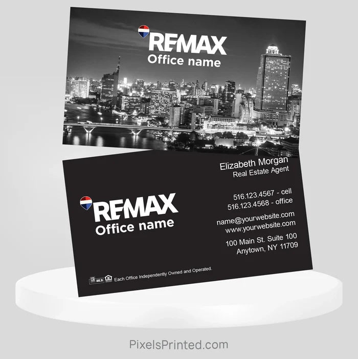 REMAX real estate business cards Business Cards PixelsPrinted