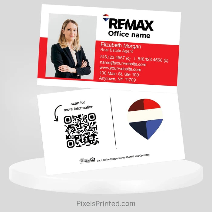 REMAX real estate business cards Business Cards PixelsPrinted