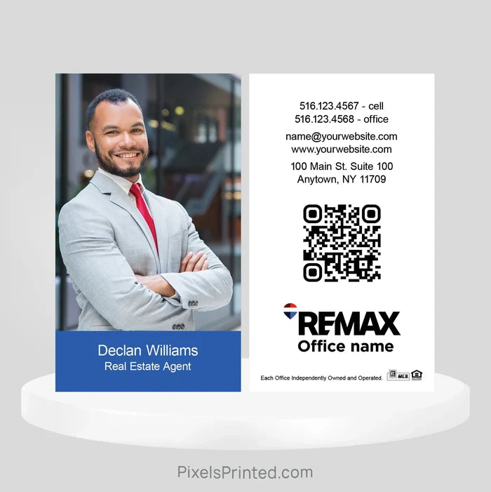 REMAX real estate business cards Business Cards PixelsPrinted