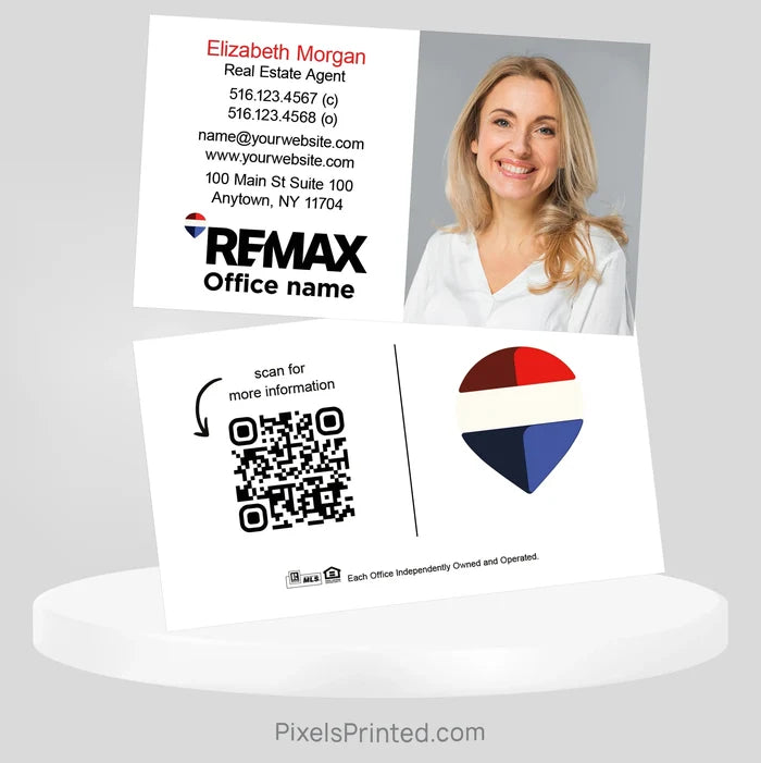 REMAX real estate business cards Business Cards PixelsPrinted