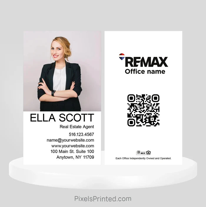 REMAX real estate business cards Business Cards PixelsPrinted