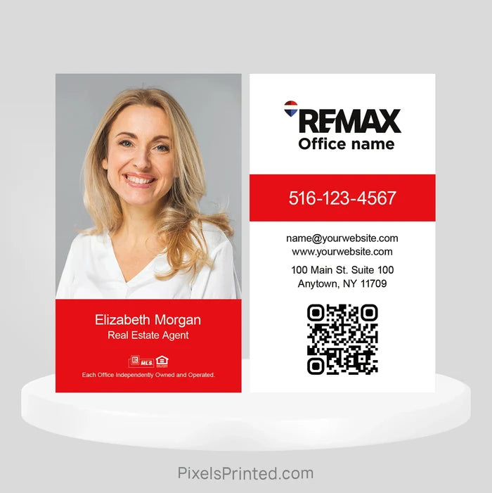 REMAX real estate business cards Business Cards PixelsPrinted