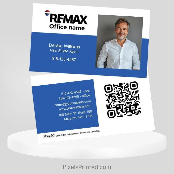 REMAX real estate business cards Business Cards PixelsPrinted