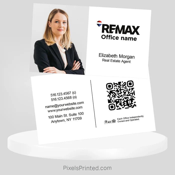 REMAX real estate business cards Business Cards PixelsPrinted
