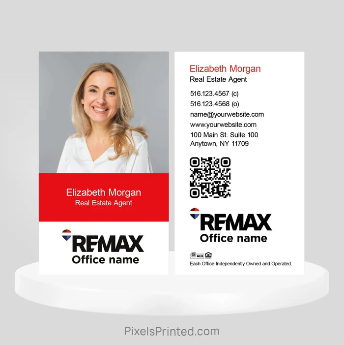 REMAX real estate business cards Business Cards PixelsPrinted