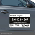 REMAX real estate car magnet designed for community-focused marketing and recognition.