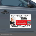 REMAX agent car magnet ideal for local farming strategies and long-term brand building.