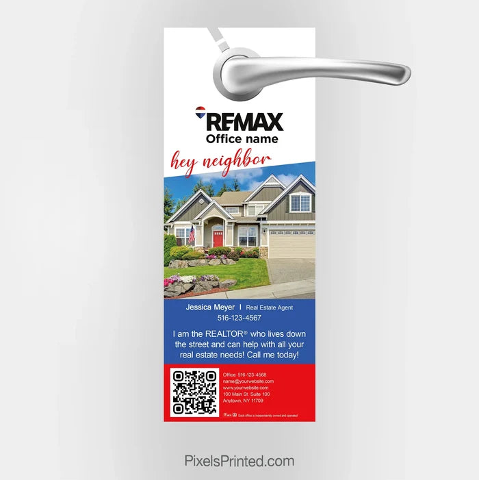 REMAX real estate door hangers PixelsPrinted