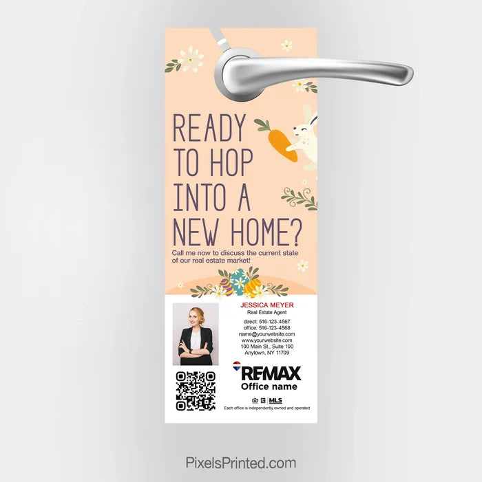 REMAX real estate Easter door hangers PixelsPrinted